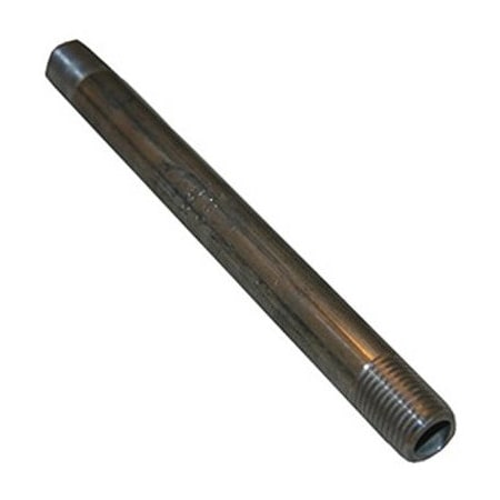 Larsen Supply Co 1/4 in x 6 in Stainless Steel Pipe Nipple, Type 304, 150 lb, Male Thread, Lead-Free 32-1615